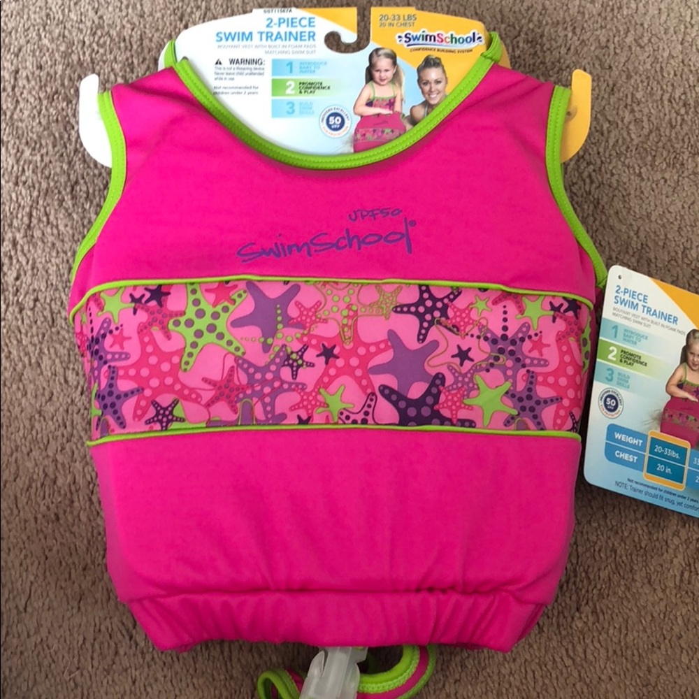 Swim School 2-Piece Swim Trainer NWT